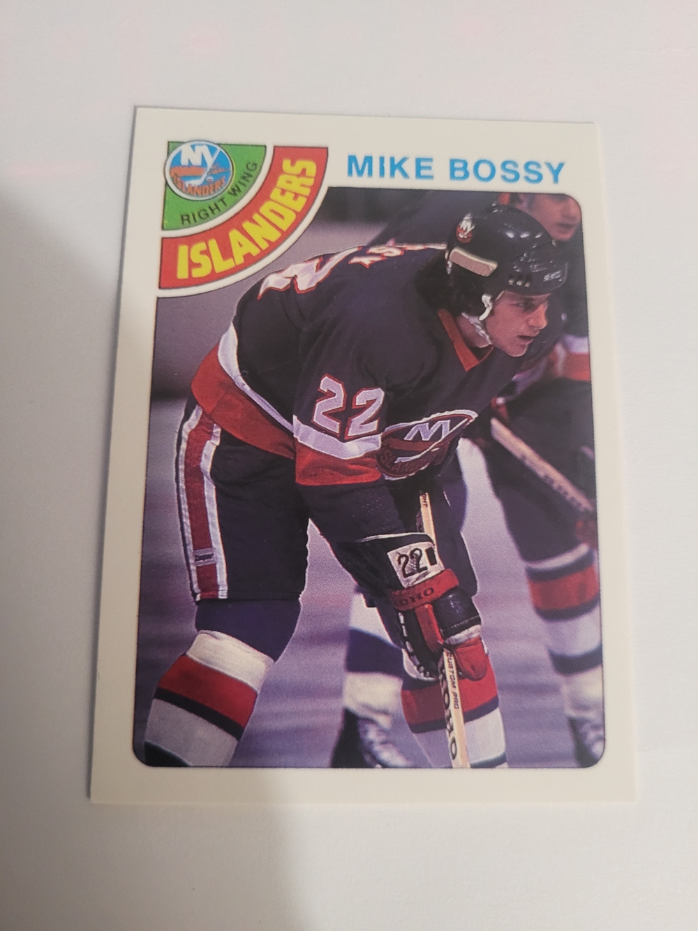 NHL Mike Bossy Islanders Card - Blue & Red